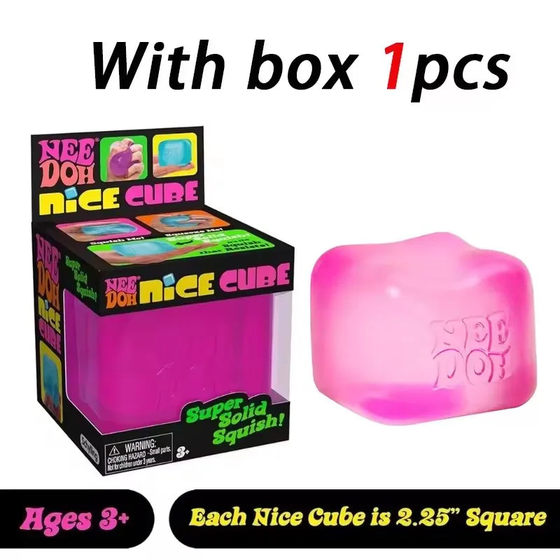 2026Newneedoh Nice Sensory Cube, Anti-Stress Tool for Anxiety and Concentration, Sensory Desk Cube for Adults and Kids