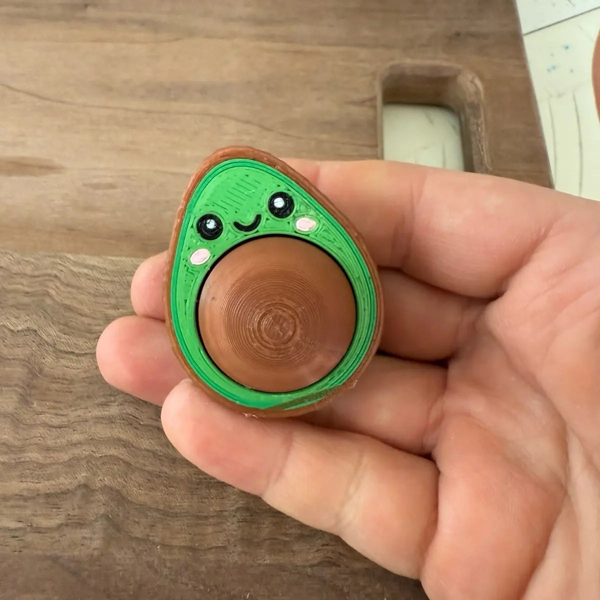 Fidget Clickers - Cactus Deviled Egg Coffee Desk Fidgets and Keychains, Vibrant Designs, Keychain or Backpack Fun