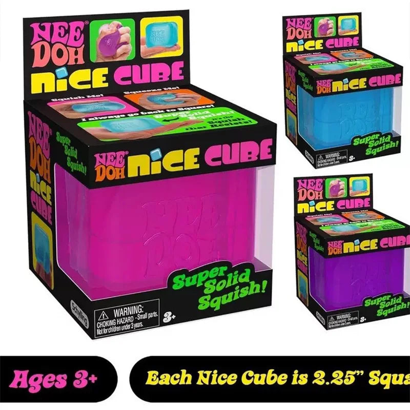 2026 Needoh Nice Cube Sensory Stress Reliever Fidget Tool for Anxiety & Focus Desk Sensory Cube for Adults & Kids