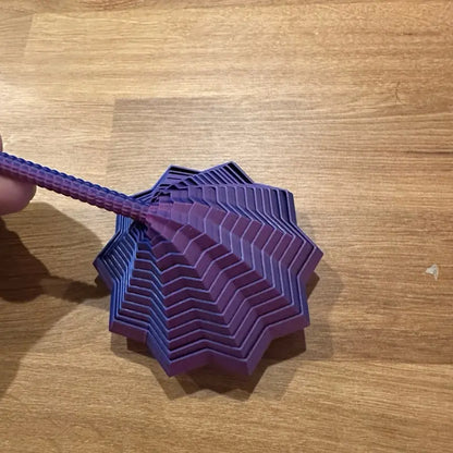 3D Printed Large Star Fidget - Hexagonal Design with Fidgeting Feature Decor Ornaments